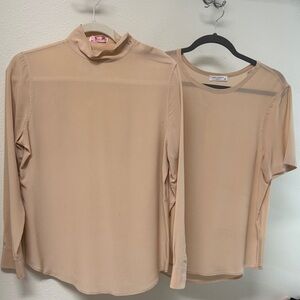 Equipment Beige Women's Blouse Duo/bundle